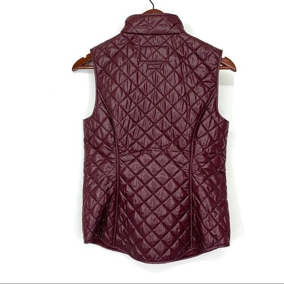 Van Heusen Raisin Plum Purple Lightweight Quilted Vest Understated Puffer Nwt XS - Picture 2 of 14